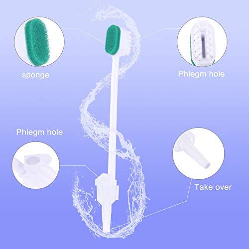 Disposable ICU Suction Toothbrush Sputum Suction Sponge Swab Sponge Toothbrush - 50 pcs