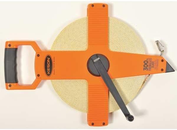 Keson 300 ft Tape Measure, 1/2 in Blade OTR-1810-300 - 1 Each