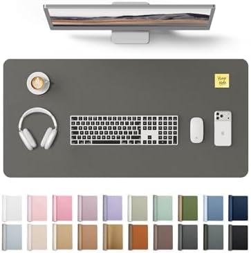 YSAGi Desk Protector&Blotter, Non-Slip Waterproof Leather Mouse Pad