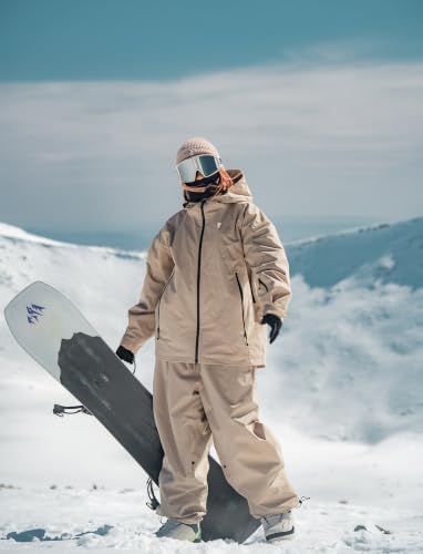 GSOU SNOW Mens Womens Snow Pants Baggy Snowboard Ski Pants 15K Waterproof