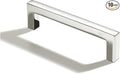khtumeware 10 Pack 4 inch(102mm) Hole Center Polished Nickel Cabinet Pulls Solid Heavy-Duty Square Cabinet Handles Drawer Pulls Kitchen Cabinet Hardware Kitchen Handle