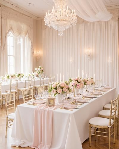 Nervure 175Pcs Pink Plastic Plates, Disposable Party Plates for 25 Guests