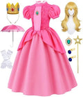 Royal Princess Costume Kids Girls Halloween Costumes with Wig Accessories