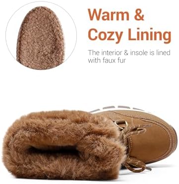 DREAM PAIRS Waterproof Winter Snow Boots for Women