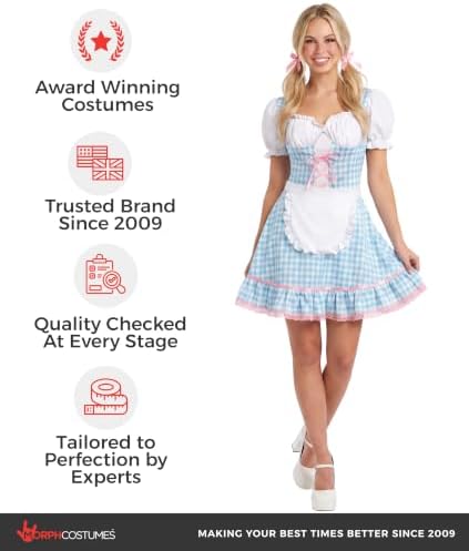 Morph Little Bo Peep Costume Women, Milkmaid Costume Women