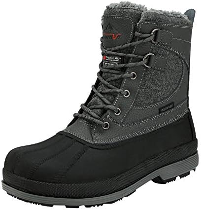 NORTIV 8 Men's Waterproof Winter Snow Boots