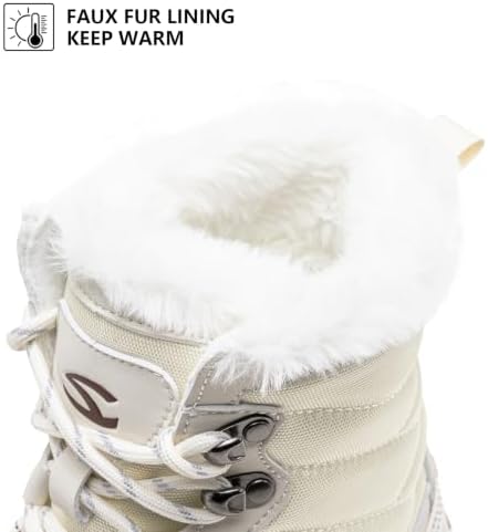 HOBIBEAR Women's Barefoot Snow Boots, Wide Toe Box, Ankle Winter Shoes