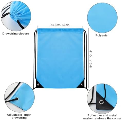 Kuhome 120Pcs Drawstring Backpacks Bulk String Bag Cinch Sack Pack Storage Knapsack Polyester Gift Bags Sports Drawstring Bags for Trip Gym Party Bags(20 Colors)