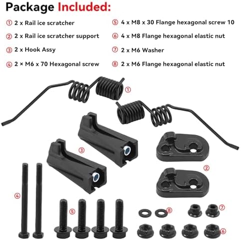Rail Mount Ice Scratchers for 2008-2020 Ski-Doo Summit 600 800R 850