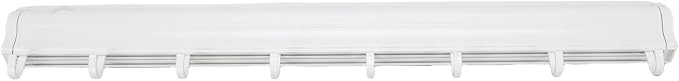 Zunate Wall Mounted Clothes Drying Rack, 23.6 Inch Retractable Aluminum Laundry Drying Net with Adhesive Installation for Bathroom or Laundry Room (White)