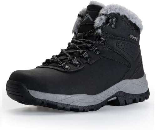 CC-Los Women's Ankle Hiking Winter Snow Boots Faux Fur Lined Warm