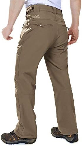 Outdoor Ventures Men's Fleece Lined Ski Snow Pants Waterproof Insulated
