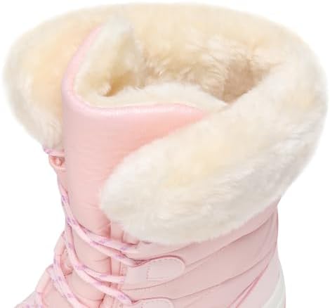 Women's Snow Boots Warm Fur Lined Anti-Slip Winter Outdoor Shoes