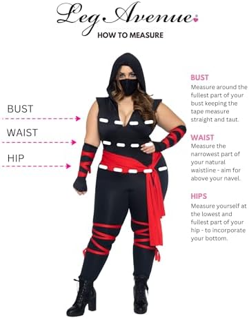 Leg Avenue Women's 4 Pc Deadly Ninja Costume
