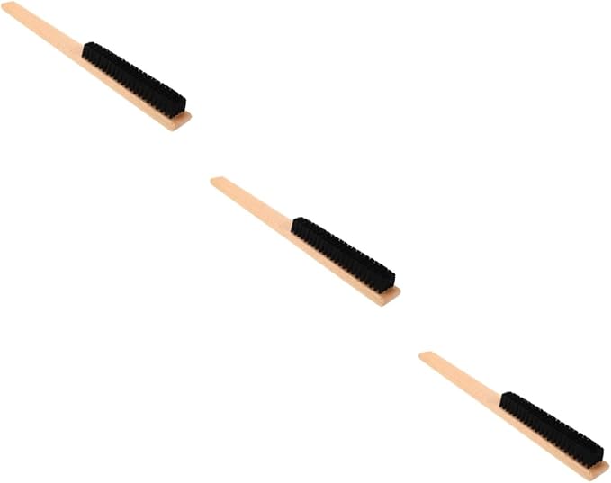 FRCOLOR 3pcs Clothing Bristles Brush Wood Handle for and Cleaning Clothes Hats and Coats Compact Lint for Home and Travel Use for Daily Maintenance