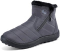 HARENCE Snow Boots for Women Winter Boot with Comfortable Warm Fur Lined Ankle Booties Outdoor Slip On Waterproof Short Boots
