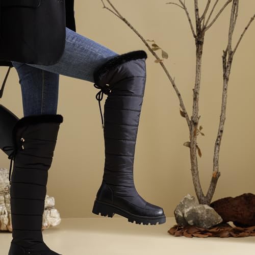 Women's Snow Boots Knee High Warm Winter Shoes