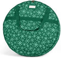 Covermates Standard Wreath Storage Bag with Pouch, 30" Diameter, Green Snow