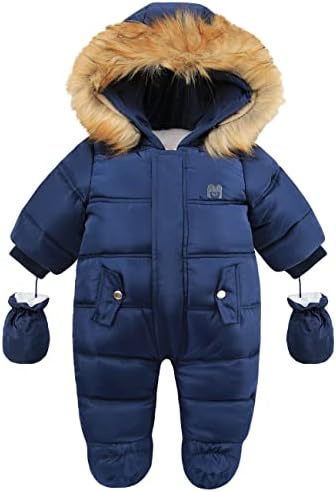 Baby Girls Winter Snowsuits Toddler Jackets For Boy Infant Jumpsuit