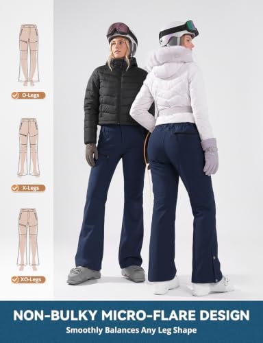 Cycorld Womens Snow Pants: Warm Fleece Lined Ski Pants Softshell