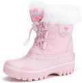 Stelle Girls Snow Boots with Faux Fur Collar Kids Winter Warm Boot