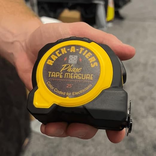 Phase Color Coded Electrician’s Tape Measure