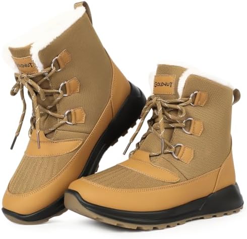 Women's Snow Ankle Boots Winter Lace-up Booties Warm Water Resistant 5.5-11