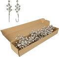LLZLL 32 Pack Christmas Picks Artificial Christmas Tree Berries 6.5 Inch Holly Berry Stems for Winter Xmas Holiday DIY Ornaments（Champagne）