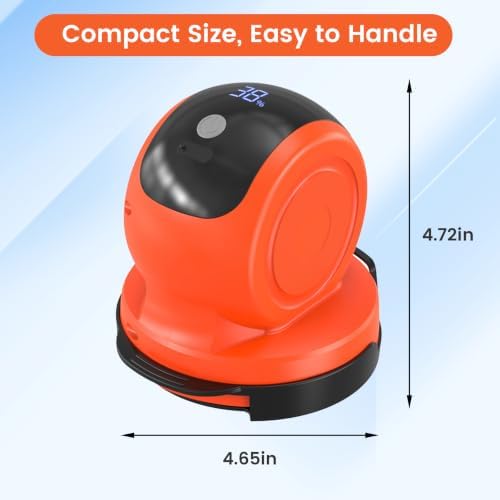 Cordless Car Buffer Polisher, 1800RPM 3-Speed Mini Car Polisher with 4000mAh Battery, USB-C Rechargeable Car Buffer with LCD Display, 6-Pad Car Detailing Kit for Waxing & Buffing
