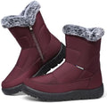SHIBEVER Women's Winter Snow Boots: Waterproof Fur-Lined Ankle Booties