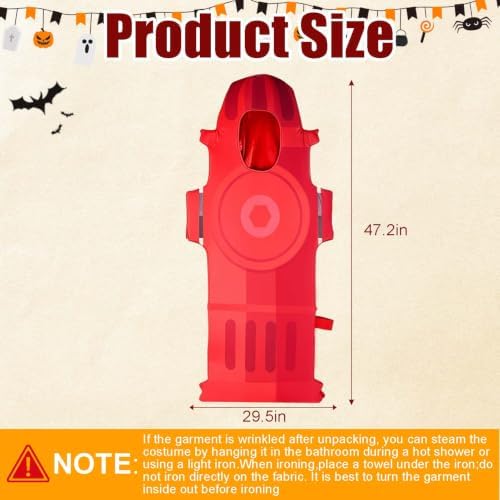 Halloween Adult Fire Hydrant Costume Cosplay Prop for Women Man(No Pants)