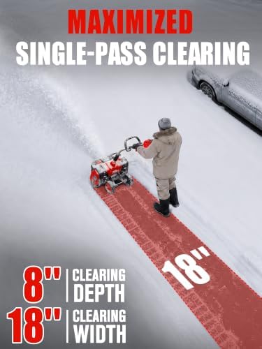 18" Cordless Snow Shovel Compatible with Milwaukee M18 Battery (Bare Tool)