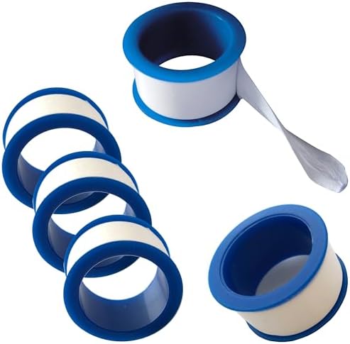 Thread Seal Tape 60" Thread Roll Bulk | White | Pipe Repair Sealing and Plumbing Installation Wrap (12)