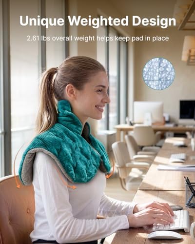 RENPHO Graphene-Infused Heating Pad for Neck Shoulders Back, Christmas Gift