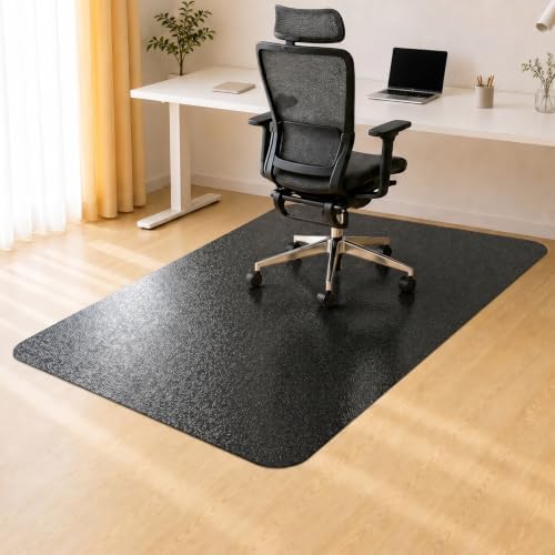 Kuyal Chair mat for Hardwood Floor, 46 x 60 inches Rectangle Floor Mats