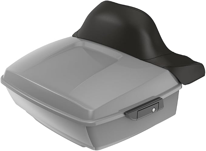 Advanblack 2026 Road Glide Tour Trunk Pack Dark Billiard Gray King Tour Trunk Pack+Wrap-Around Backrest Pad Fits For Harley Touring CVO Road King Street Glide Electra Glide Ultra Limited 1997-2026