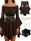 Renaissance Costume Women Pirate outfit Ren Fairy Dress Halloween Costume