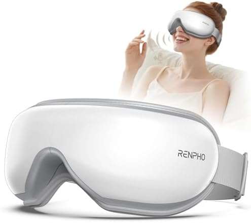 RENPHO Eyeris 1V Eye Massager with Voice Control, Heated Massage Eye Mask