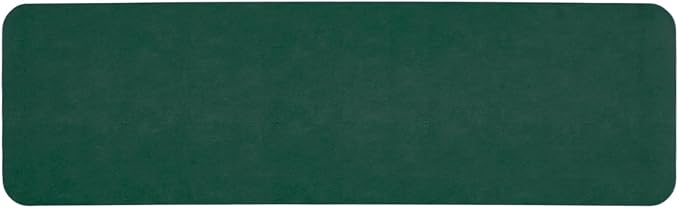 TYUU Bathroom Mat Quick Dry, Bathroom Rugs Non Slip Washable Thin Absorbent Bath Mat Fits Under Door Bathroom Floor Mat Perfect for Bath, Shower, or Sink 17"x59" Dark Green