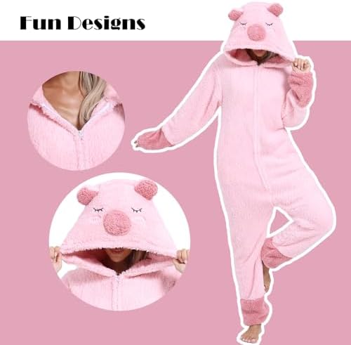 Adult Onesie Pajamas Animal One Piece Costume Halloween Cosplay for Women Men