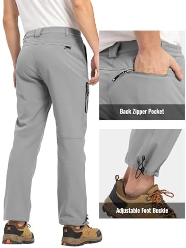Rdruko Men's Snow Pants Waterproof Ski Pants Insulated Trousers