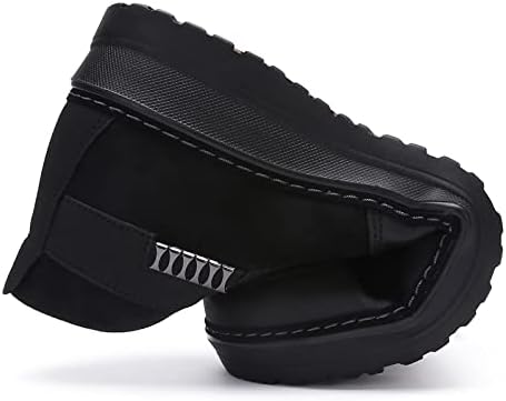 COSIDRAM Mens Shoes Winter Snow Boots Slip On Warm Cotton Padded Loafers