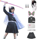 Kimonos Cosplay Costumes Adult Women Girls Anime Japanese Kimono Robe Halloween Outfit with Accessories