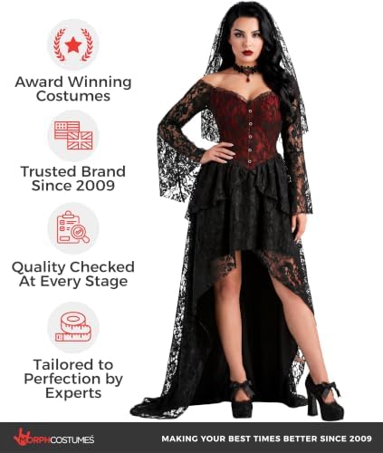 Morph Gothic Vampire Costume Women, Halloween Costumes for Women Adult
