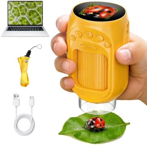 1000X Handheld Digital Microscope for Kids: STEM Toys Gifts Boy Girls 3-12