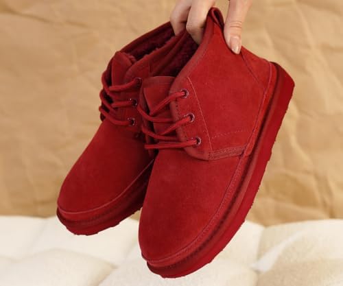 Project Cloud 100% Genuine Leather Ankle Boots for Women Chukka Booties