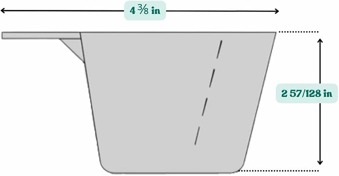 5 Oz. (2/3 Cup | 150 mL) Scoop for Coffee, Protein Powder, Pet Food, Spices, Grains and Dry Goods – Plastic Food-Grade, BPA-Free Measuring Cup (Pack of 1)