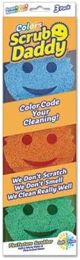 Scrub Daddy - Scratch Free Color Sponge with Flex Texture (4 Pack) 12 Total