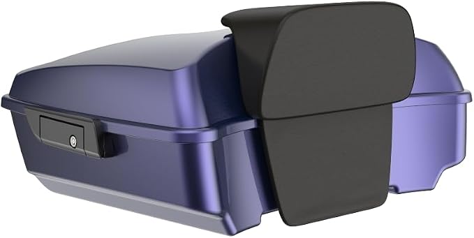 Advanblack 2026 Road Glide Tour Trunk Pack Purple Abyss Chopped Tour Trunk Pack Backrest Pad for '97-'26 Harley Touring Road King Street Glide Electra Glide CVO models