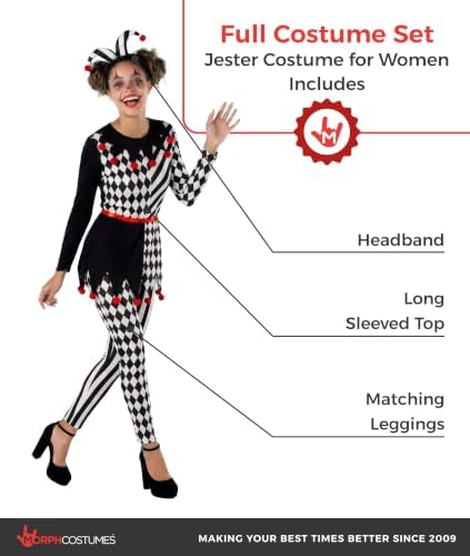 Morph, Jester Costume Women, Halloween Costumes for Women
